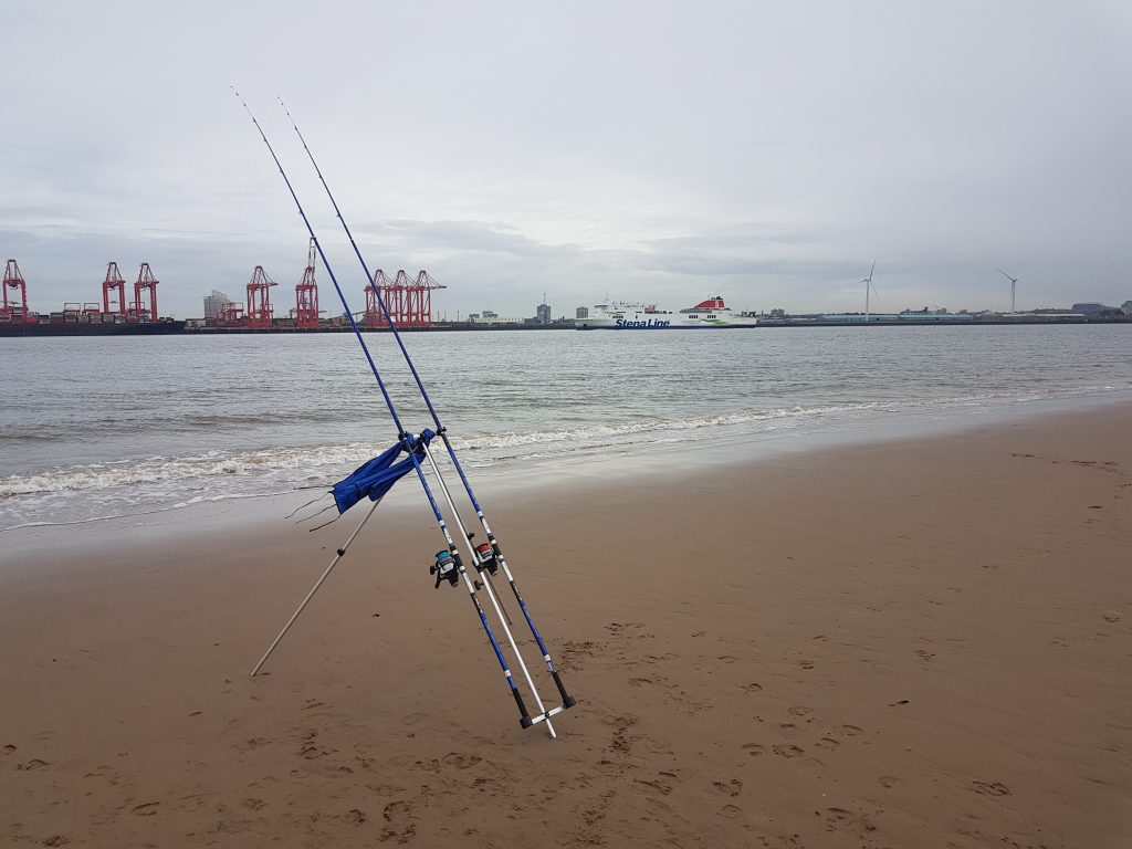 Fishing at Perch Rock